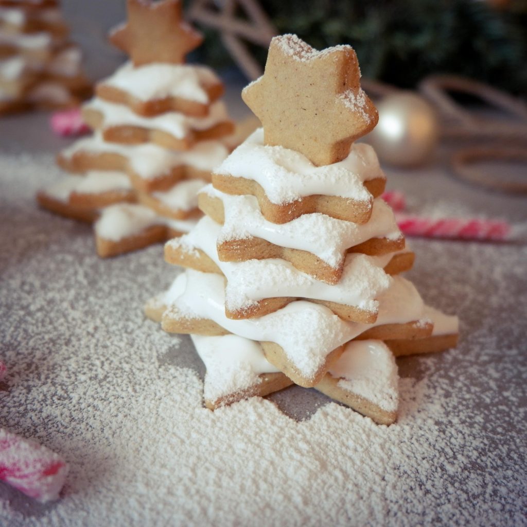 Weihnachtsbaum-Kekse